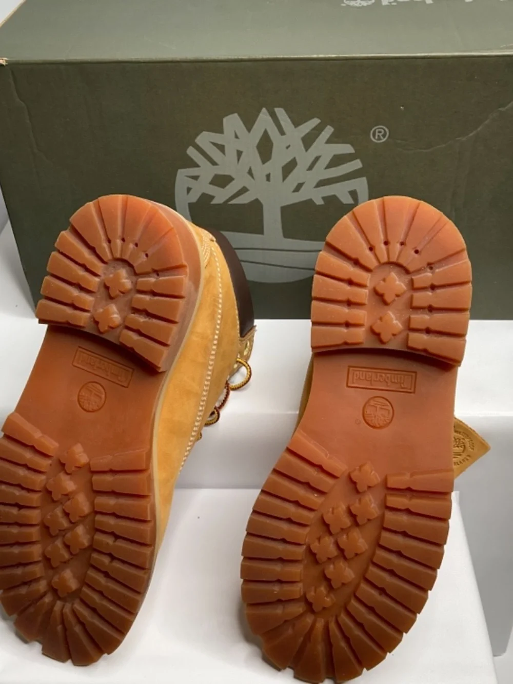 Junior Timberland Premium 6in waterproof Boot wheat NuBuck US 3 Youth